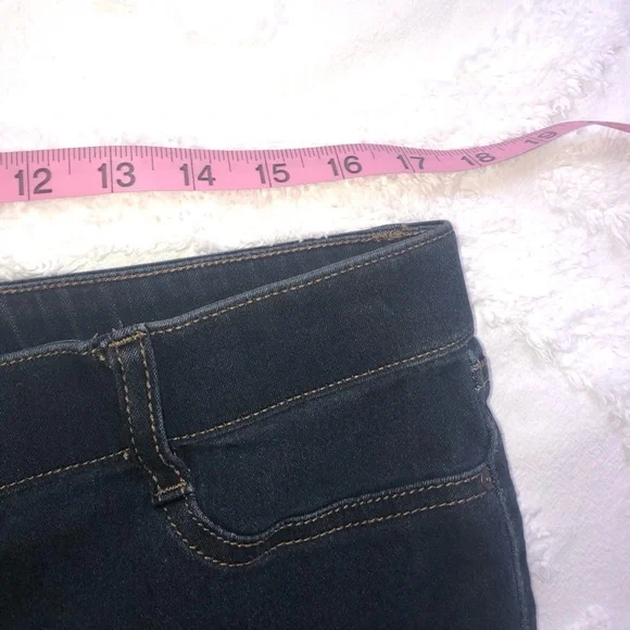 Isaac Mizrahi Denim Jeggings Skinny Juniors Jeans Dark Blue Size Large - Picture 7 of 12